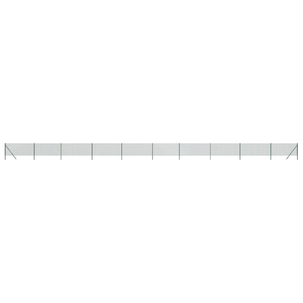 Vidaxl Maschendrahtzaun 1x25 m grün