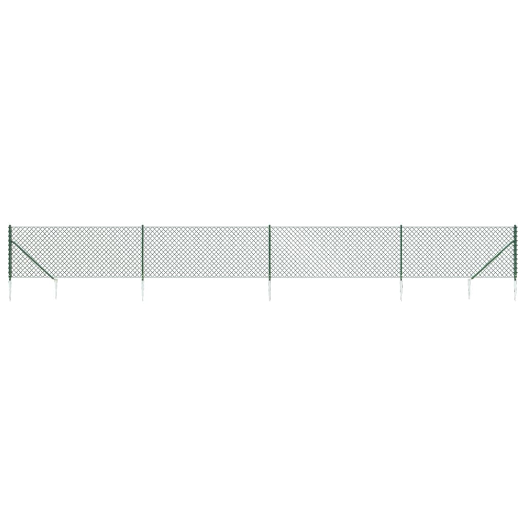 Vidaxl Gaashek mit Bodenanker 0,8 x 10 m Grün