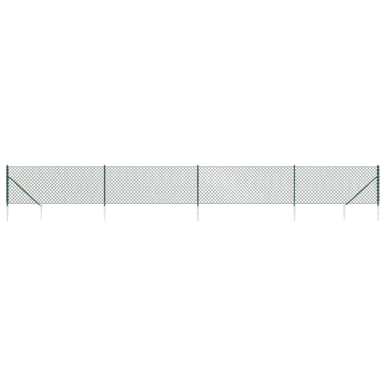 Vidaxl Gaashek mit Bodenanker 0,8 x 10 m Grün