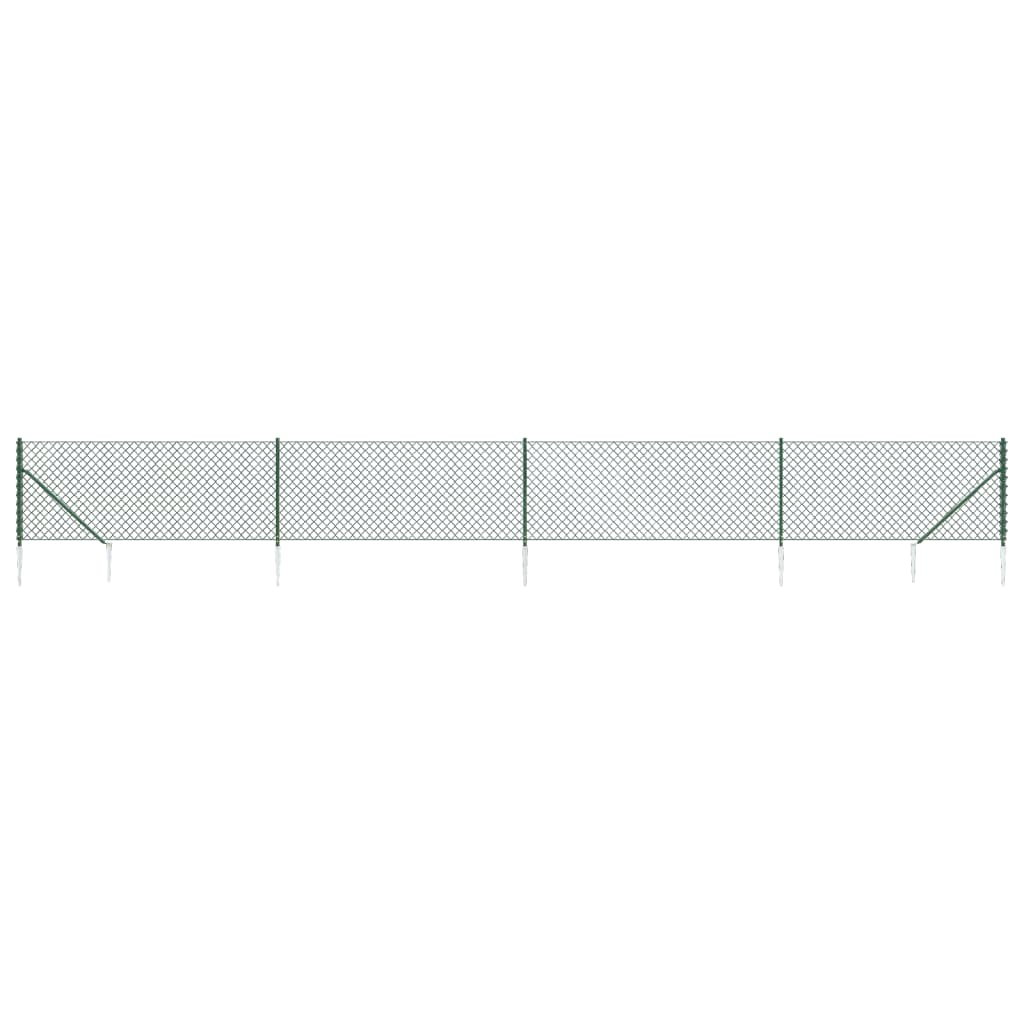Vidaxl Gaashek mit Bodenanker 1,1 x 10 m Grün