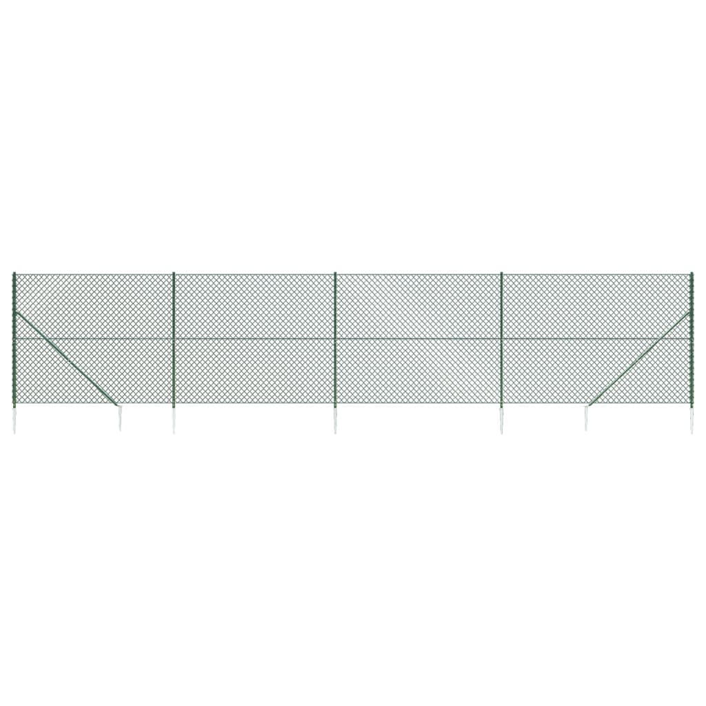 Vidaxl Gaashek mit Bodenanker 1,4x10 m grün