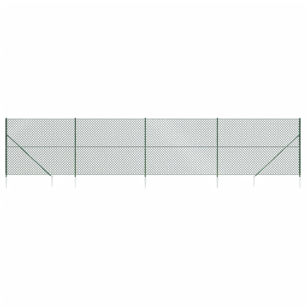 Vidaxl Gaashek mit Bodenanker 1,6x10 m Grün