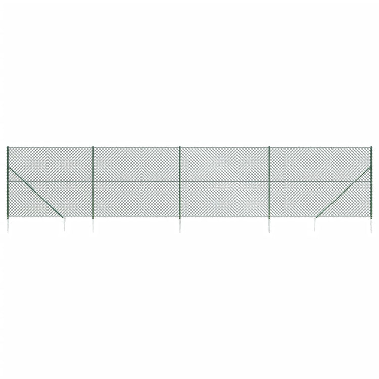 Vidaxl Gaashek mit Bodenanker 1,6x10 m Grün