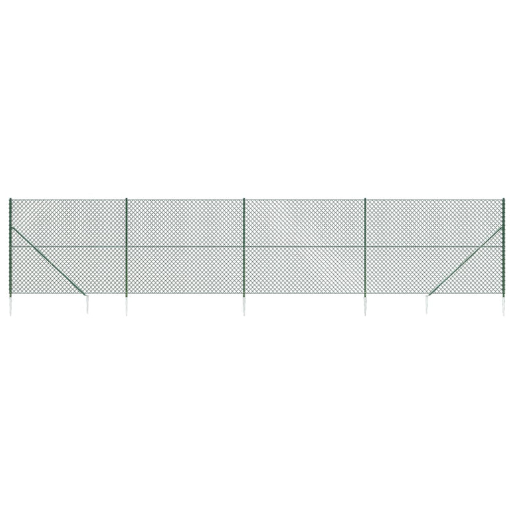 Vidaxl Gaashek mit Bodenanker 1,8 x 10 m Grün
