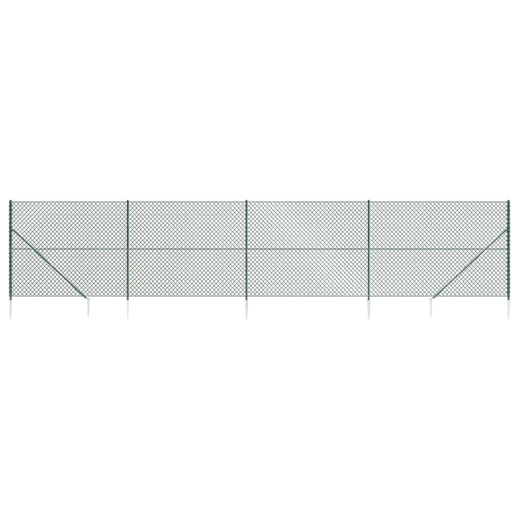 Vidaxl Gaashek mit Bodenanker 2,2 x 10 m Grün