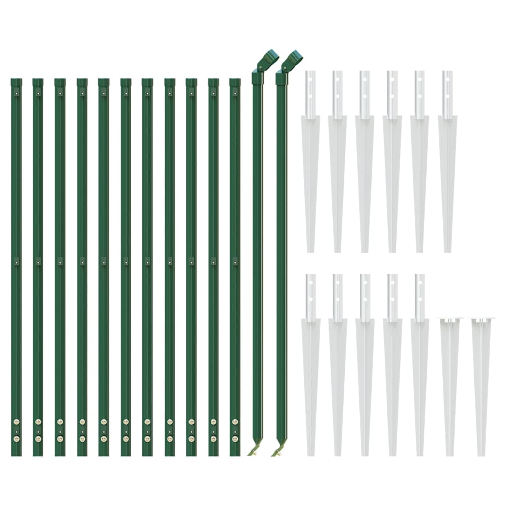 Vidaxl Gaashek mit Bodenanker 0,8x25 m Grün