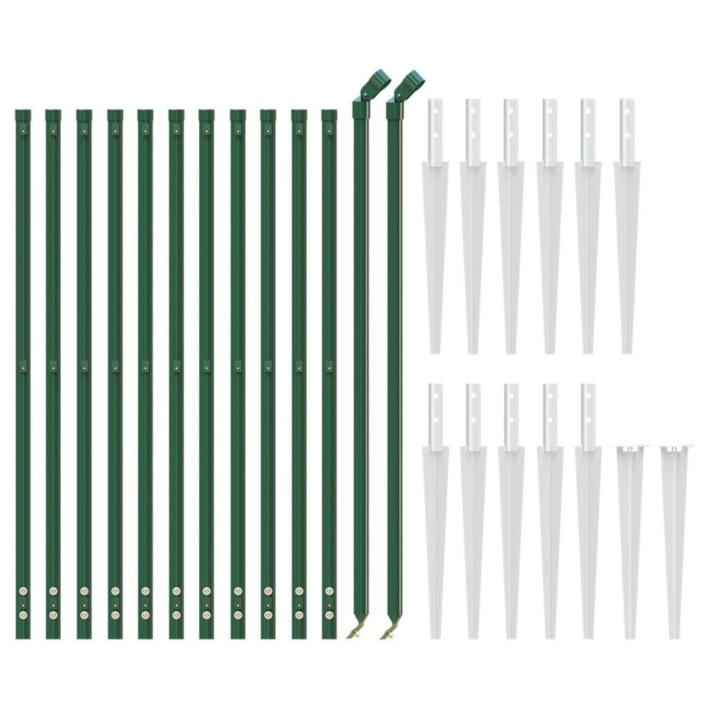 Vidaxl Gaashek mit Bodenanker 1,1x25 m Grün