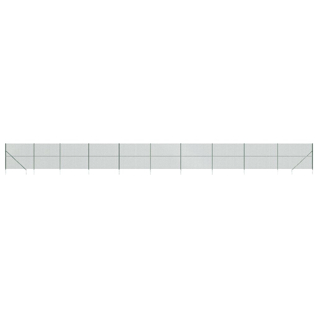 Vidaxl Gaashek mit Bodenanker 1,6x25 m Grün