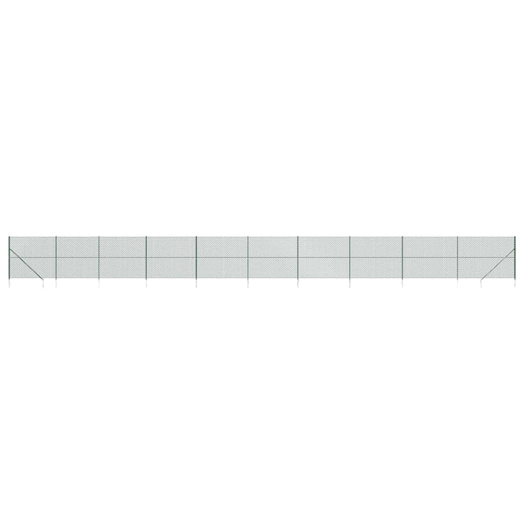 Vidaxl Gaashek mit Bodenanker 1,8x25 m Grün