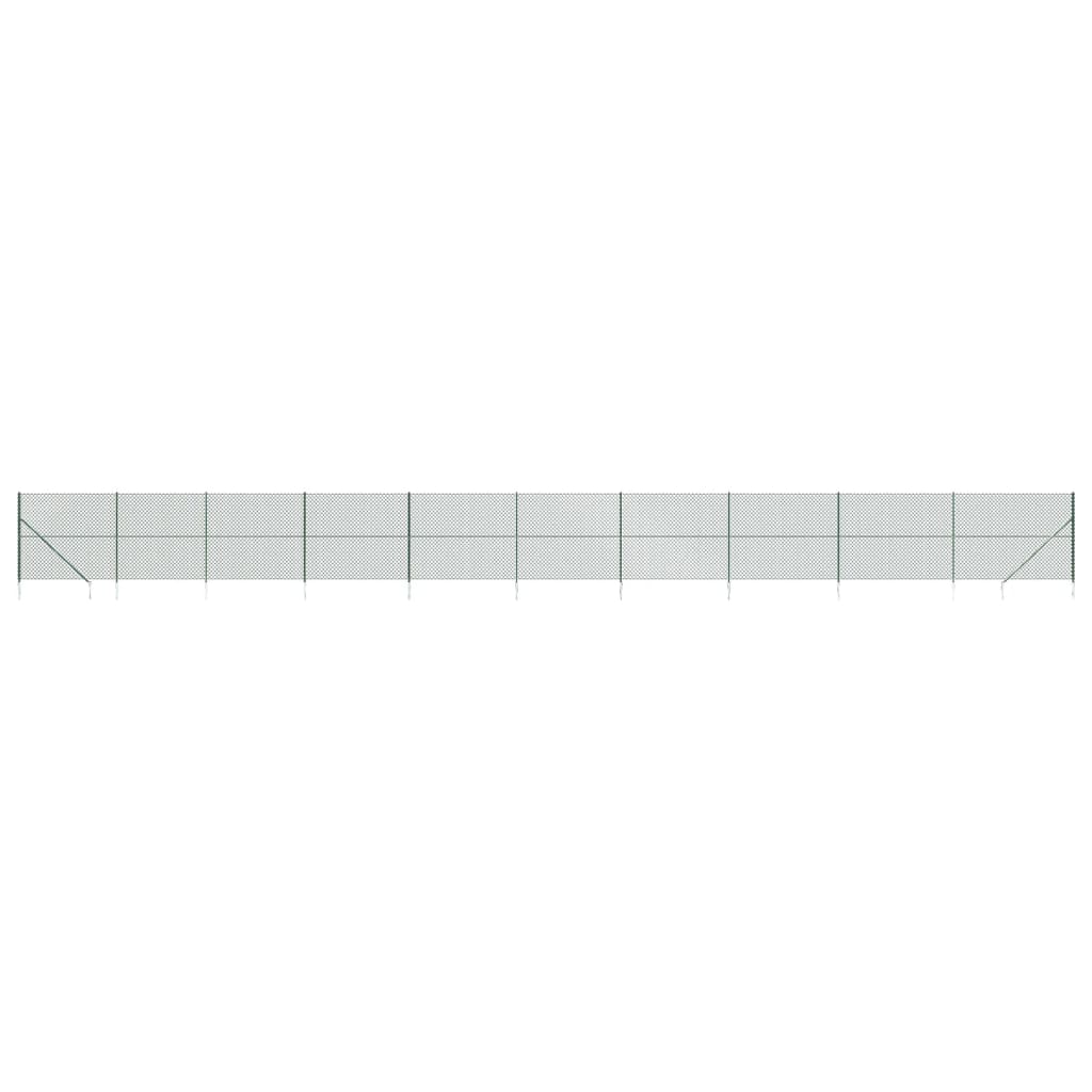 Vidaxl Gaashek mit Bodenanker 2,2 x 25 m grün