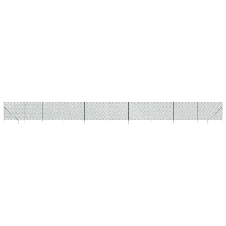 Vidaxl Gaashek mit Bodenanker 2,2 x 25 m grün