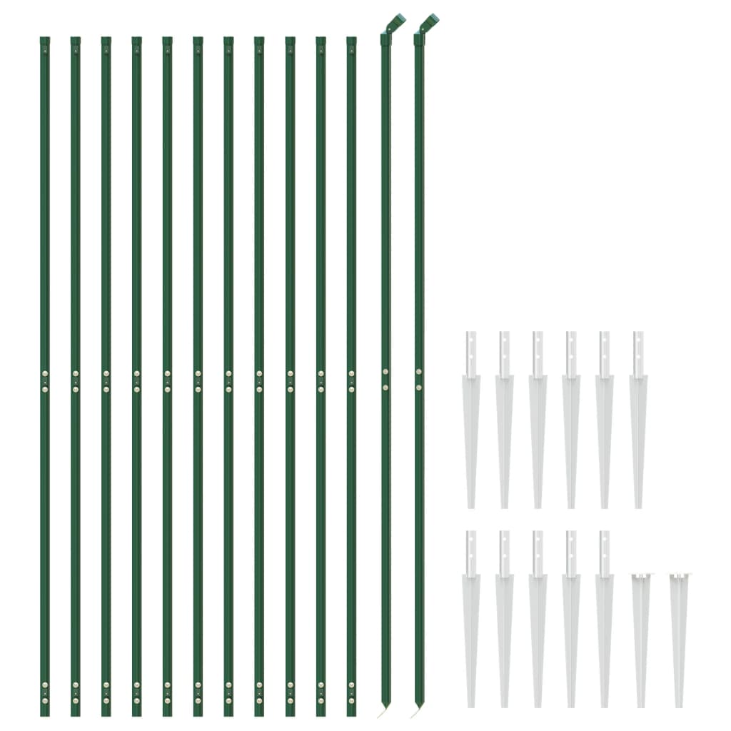 Vidaxl Gaashek mit Bodenanker 2,2 x 25 m grün