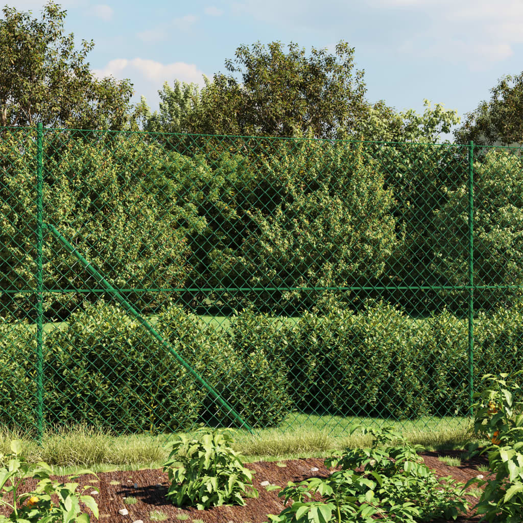 Vidaxl Gaashek mit Bodenanker 2,2 x 25 m grün