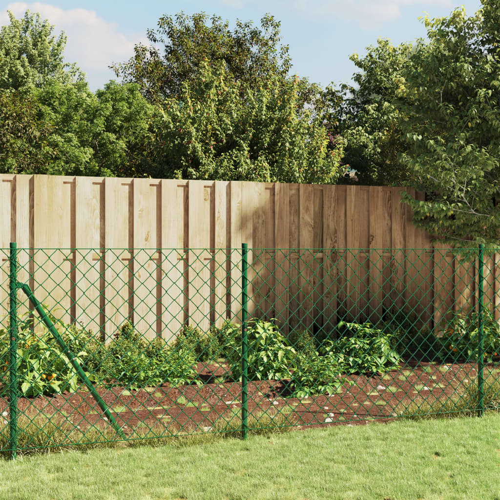 Vidaxl Gaashek mit Flansch 1,1 x 10 m grün