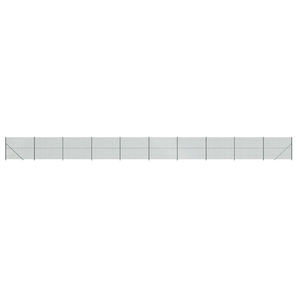 Vidaxl Gaashek mit Flansch 1,4x25 m grün