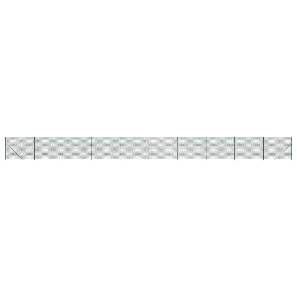 Vidaxl Gaashek mit Flansch 2,2 x 25 m grün