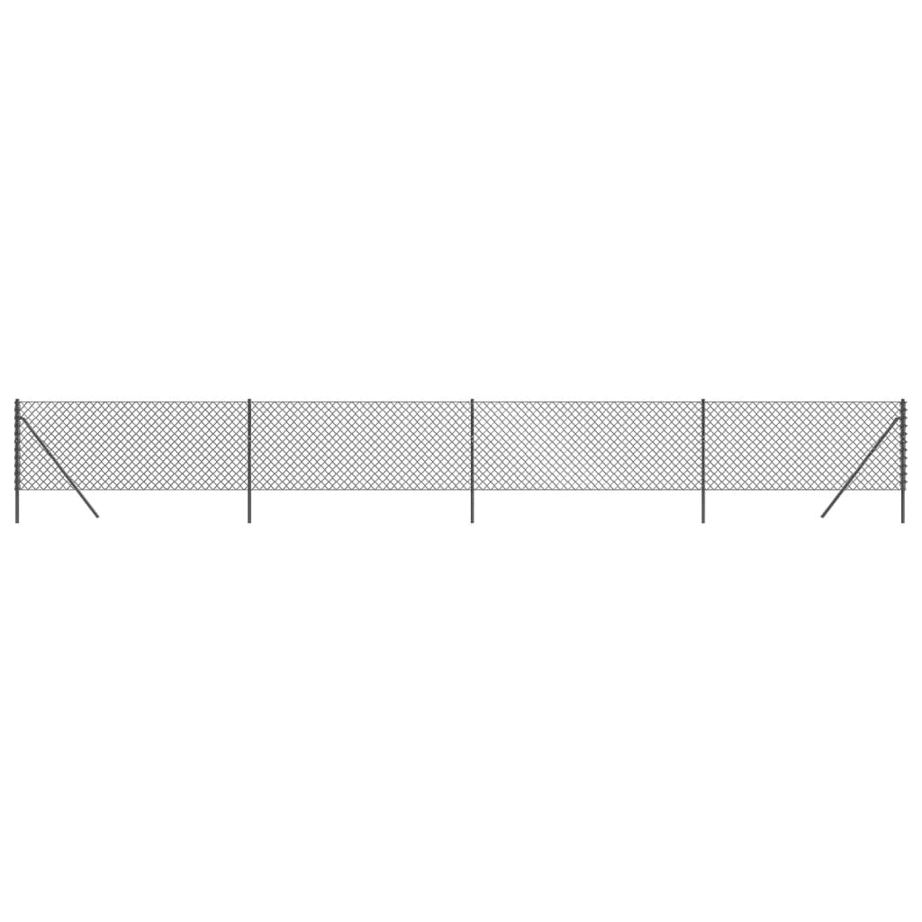 Vidaxx Gitterzaun 0,8x10 m Anthrazit
