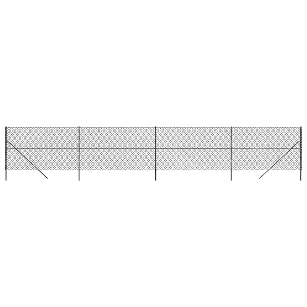 Vidaxl Maschendrahtzaun 2x10 m anthrazit Farbe