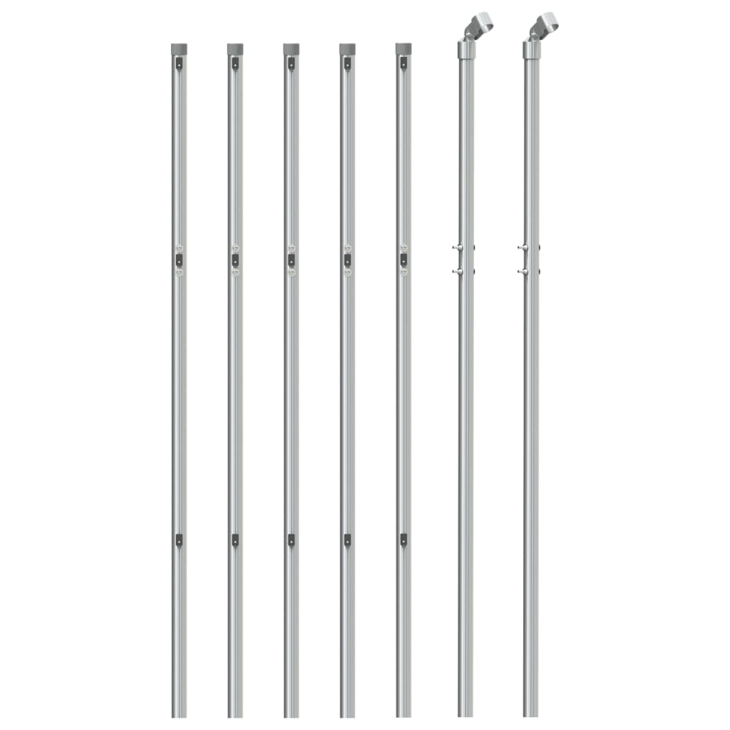 Vidaxl -Netzzaun 1x10 m silberfarben