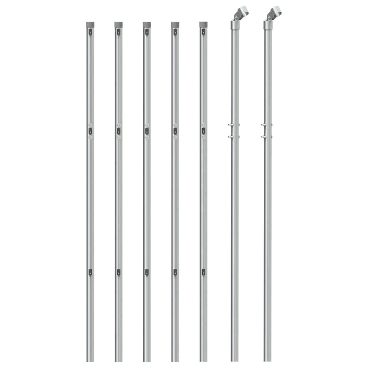 Vidaxl -Netzzaun 1x10 m silberfarben