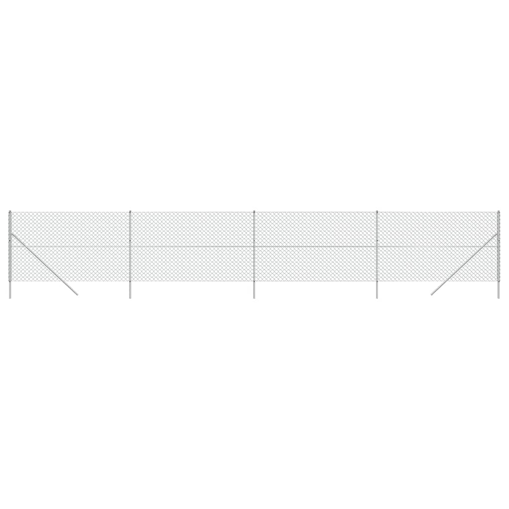 Vidaxl -Netzzaun 1,4x10 m silberfarben