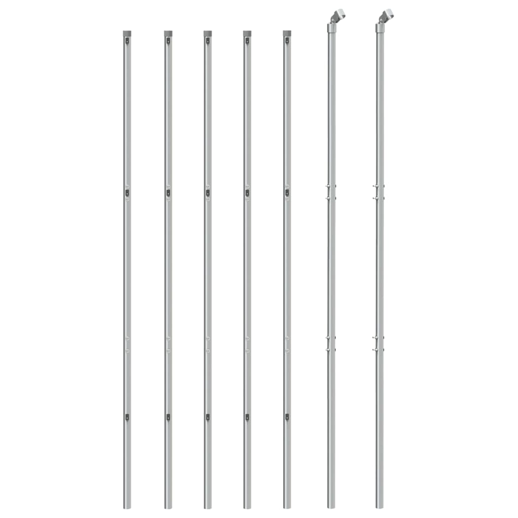 Vidaxl -Netzzaun 1,6x10 m silberfarben