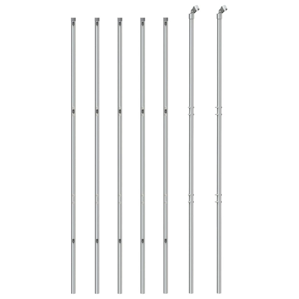 Vidaxl -Netzzaun 2x10 m silberfarben