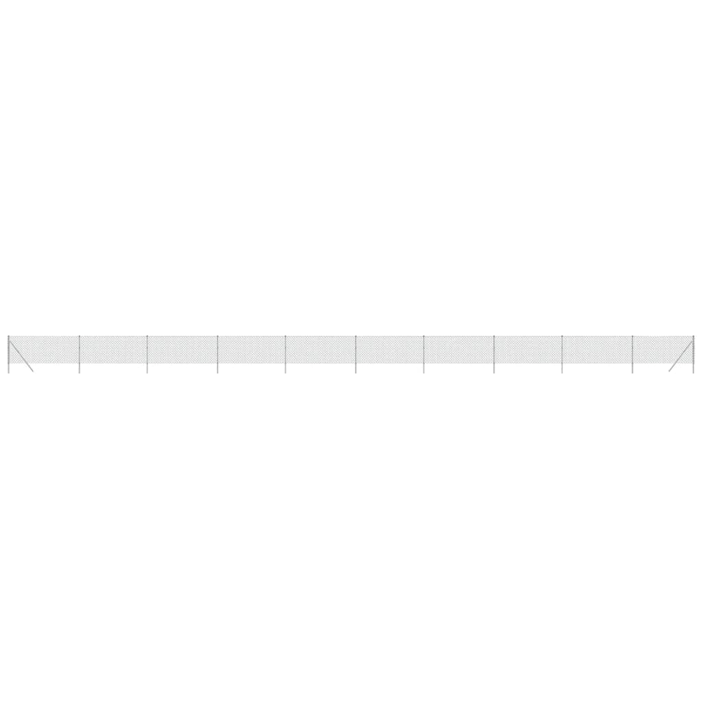 Vidaxl -Netzzaun 1x25 m silberfarben