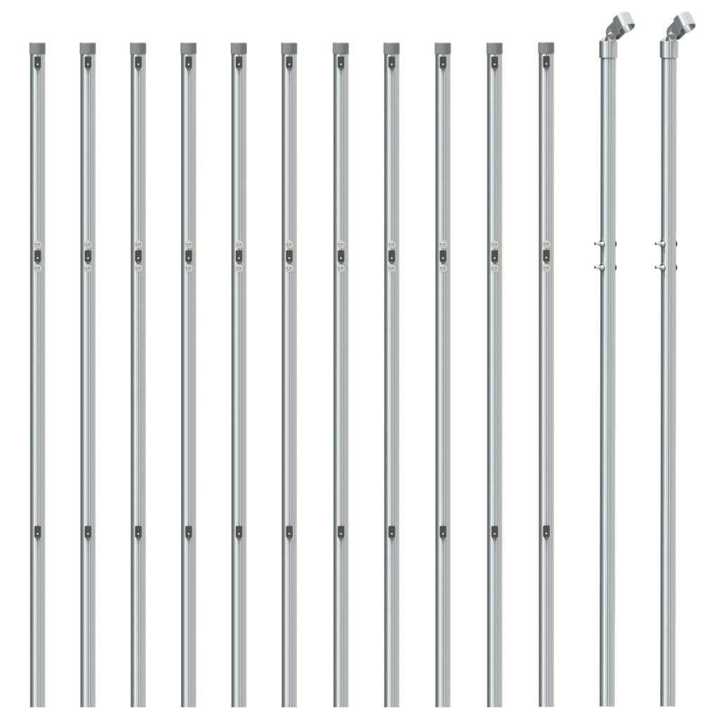 Vidaxl -Netzzaun 1x25 m silberfarben