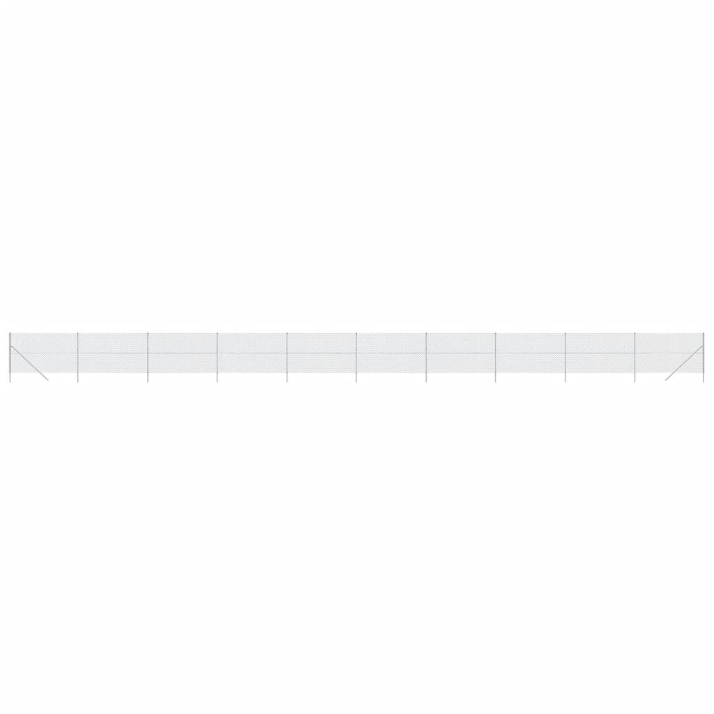 Vidaxl -Netzzaun 1,4x25 m silberfarben