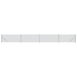 Vidaxl -Netzzaun mit FLens 1x10 m silberfarben - afbeelding 2