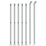 Vidaxl -Netzzaun mit FLens 1x10 m silberfarben - afbeelding 3