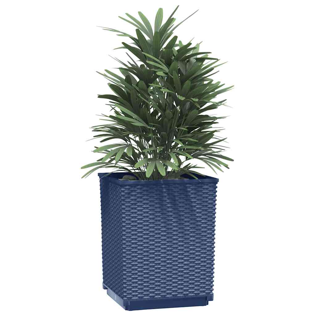 Vidaxl Pflanzer 2 ST 30x30x37 cm Polypropen dunkelgrau