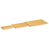 VIDAXL 3-teiliger Schneidebrett Set Bambus - afbeelding 1