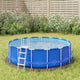 Vidaxx Schwimmbad-Bodenplane ø244 cm Polyester-Geotextil hellgrau