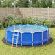 Vidaxx Schwimmbad-Bodenplane ø428 cm Polyester-Geotextil hellgrau