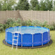 Vidaxx Schwimmbad-Bodenplane ø458 cm Polyester-Geotextil hellgrau