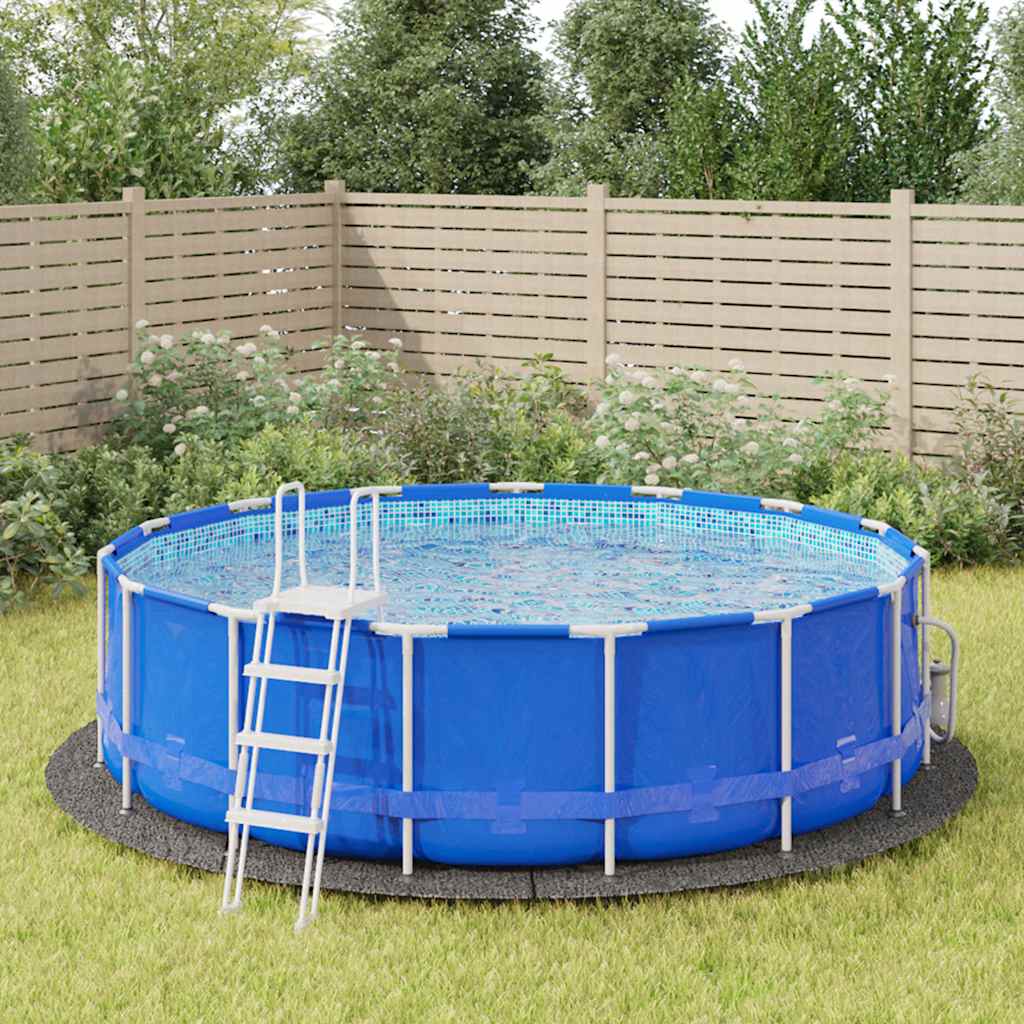 Vidaxl Pool Boden Ø458 cm Polyester Geotextil Hellgrau