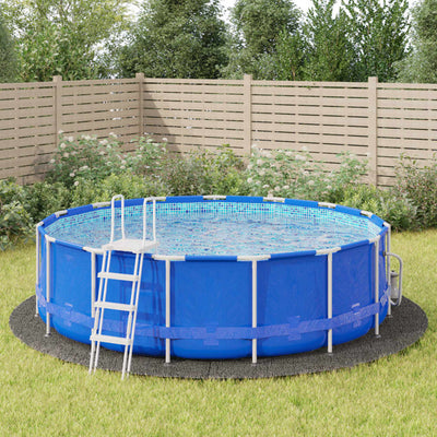 Vidaxl Pool Boden Ø500 cm Polyester Geotextil Hellgrau