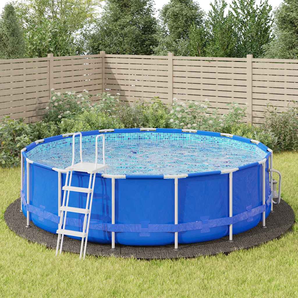Vidaxl Pool Boden Ø550 cm Polyester Geotextil Hellgrau