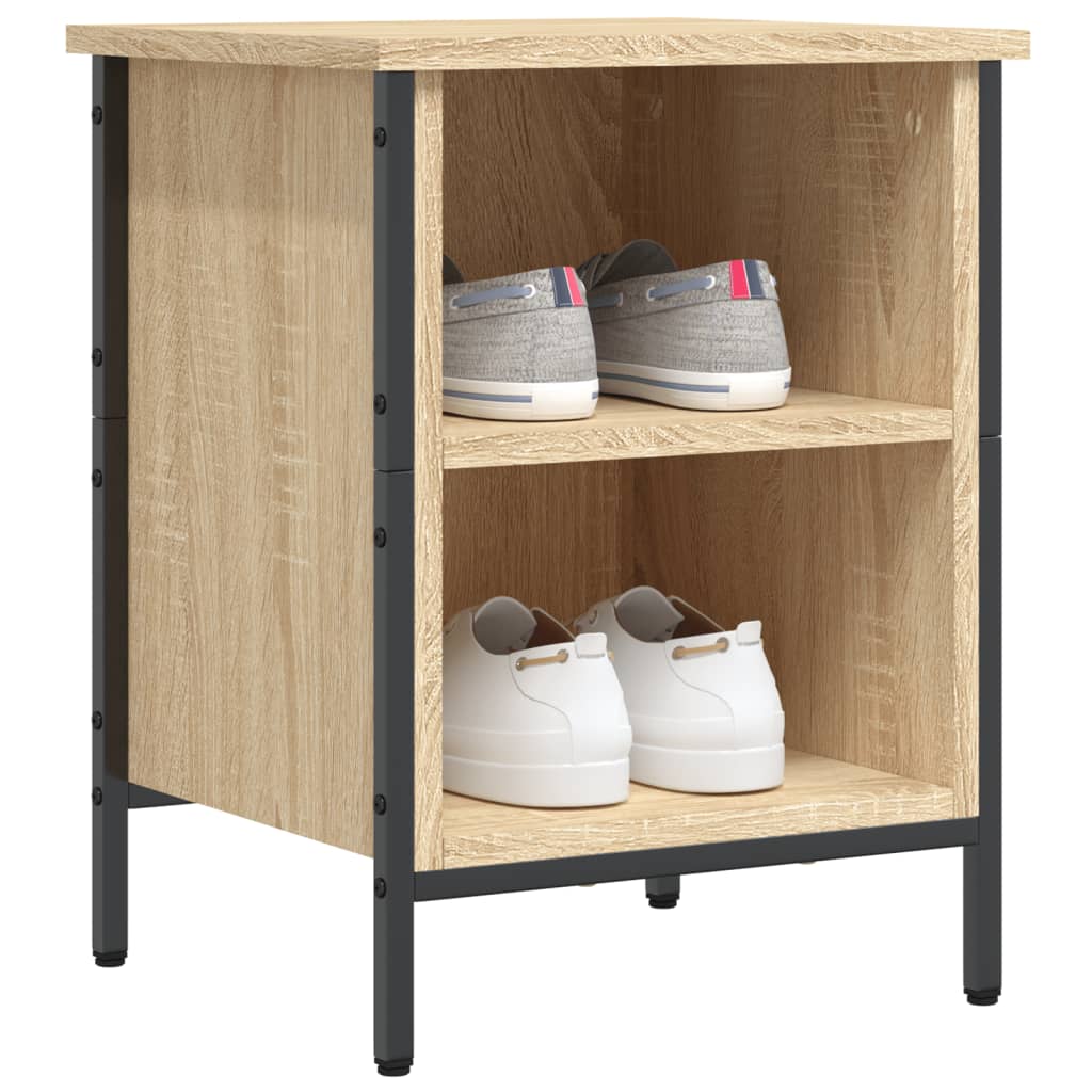 VIDAXL -Schuhschrank 38x35x50 cm Propertiertes Holz Sonoma Eiche gefärbt