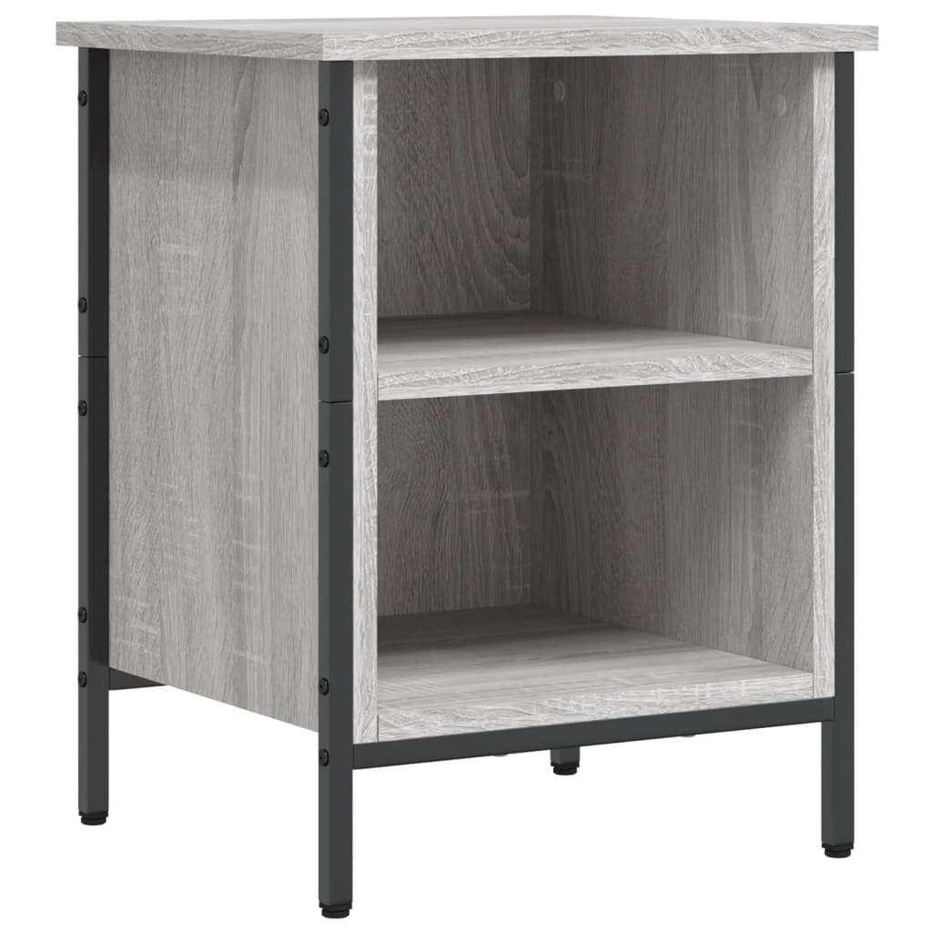 VIDAXL -Schuhschrank 38x35x50 cm propertiertes Holzgrau Sonoma Eiche gefärbt