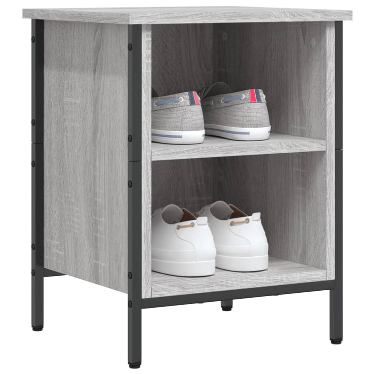 VIDAXL -Schuhschrank 38x35x50 cm propertiertes Holzgrau Sonoma Eiche gefärbt