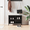 Vidaxl Schuhschrank 69x35x50 cm propertiertes Holzschwarz
