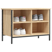 Vidaxl Schuhschrank 69x35x50 cm propertiertes Holz Sonoma Eiche gefärbt - afbeelding 3