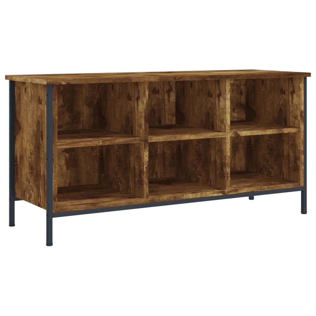Vidaxl Schuhschrank 100x35x50 cm propertiertes Holzgeräuchchen -Eiche gefärbt
