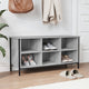 VIDAXL -Schuhschrank 100x35x50 cm propertiertes Holzgrau Sonoma Eiche Farbe