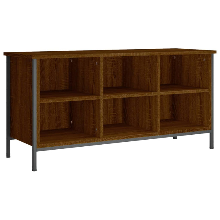 Vidaxl Schuhschrank 100x35x50 cm Eigenschaften Holzbraune Eiche Farbe