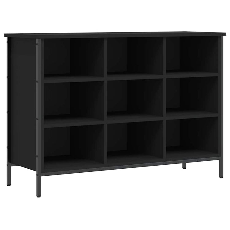 Vidaxl Schuhschrank 100x35x70 cm propertiertes Holzschwarz
