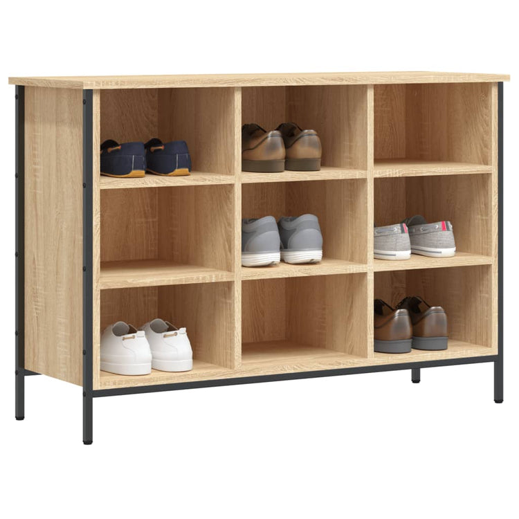 VIDAXL -Schuhschrank 100x35x70 cm Propertiertes Holz Sonoma Eiche gefärbt